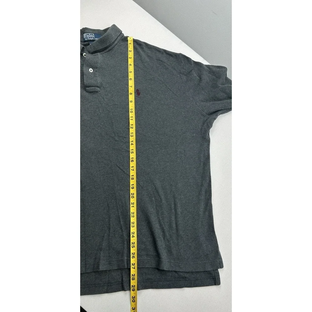 Vintage Polo Ralph Lauren Long Sleeve Gray Shirt Mens XXL Pony Logo‎